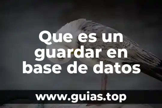 Que es guardar como en word 6 Que es un guardar en base de datos