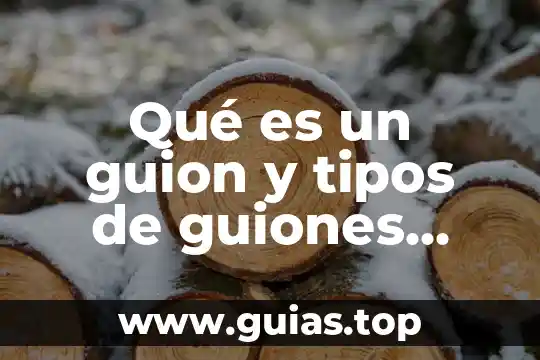 Qué es un guion y tipos de guiones cinematográficos