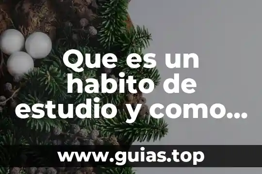 Concepto específico de que es un hábito alimenticio 3 Que es un habito de estudio y como se adquiere