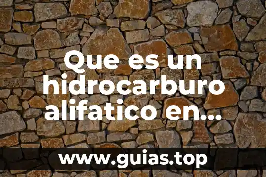 Que es la quimica organica shulpin quinrto sol 7 Que es un hidrocarburo alifatico en quimica organica