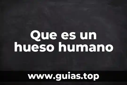 Que es un buen ser humano 8 Que es un hueso humano