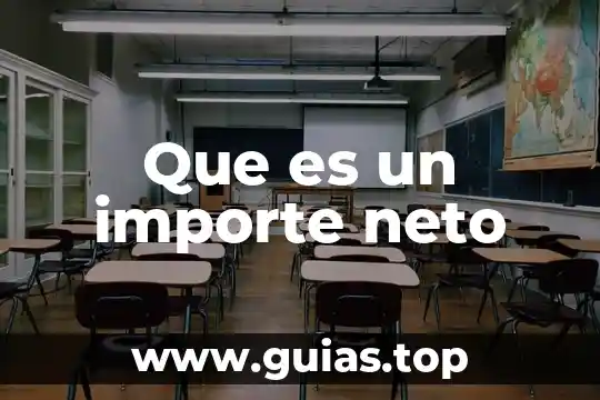 Espacio de color que es 7 Que es un importe neto