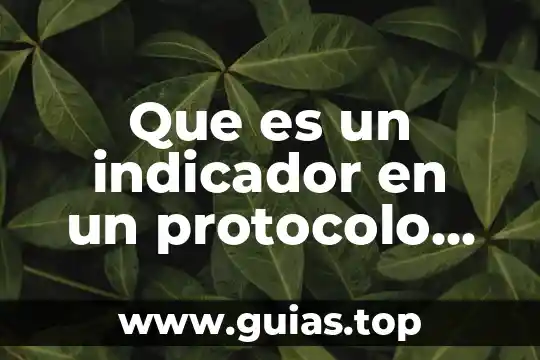Que es una aportacion cientifica en un protocolo de tesis 5 Que es un indicador en un protocolo de investigacion
