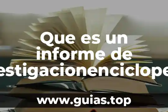 Qué es visión en un informe 6 Que es un informe de investigacionenciclopedia