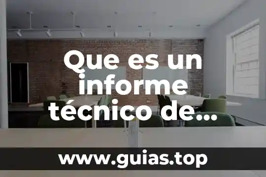 Que es un registros técnico 4 Que es un informe técnico de residencia