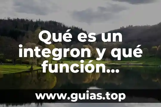 Que es la flor biologia 8 Qué es un integron y qué función cumple en biología