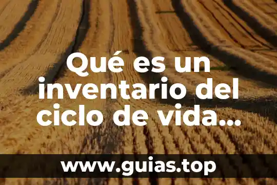 Que es infiltracion del ciclo del agua 6 Qué es un inventario del ciclo de vida ICV