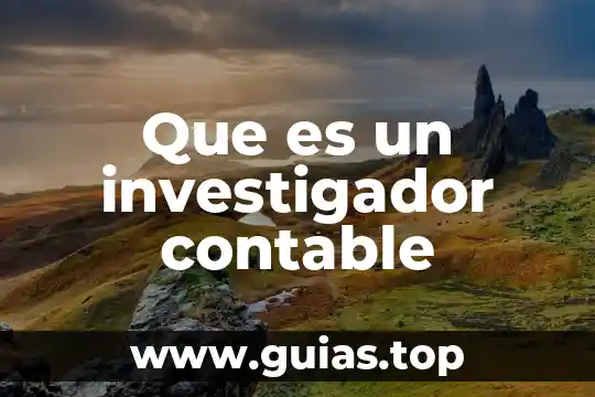 Que es el proceso contable wiki 3 Que es un investigador contable