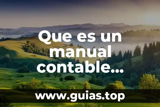Que es el control interno administrativo y contable 5 Que es un manual contable importancia tipos de manuales