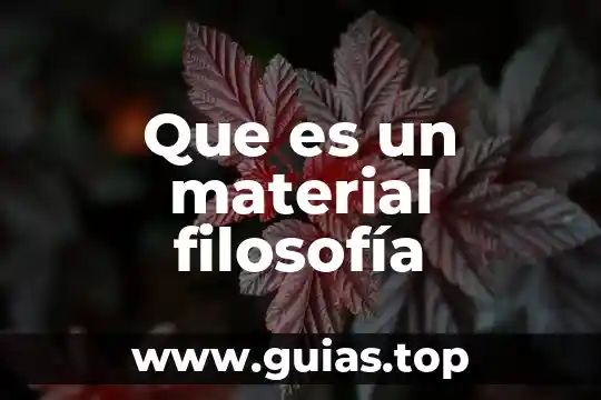 Que es un error material en auditoria 4 Que es un material filosofía