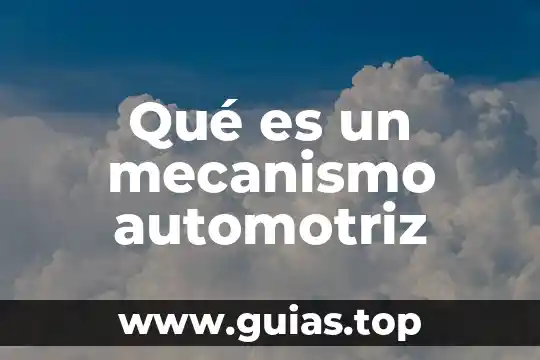 Lámpara de prueba automotriz que es 5 Qué es un mecanismo automotriz
