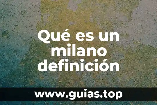 Qué es merlot definición 6 Qué es un milano definición