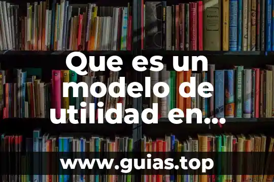 Qué es una distribución de planta libros 6 Que es un modelo de utilidad en derecho