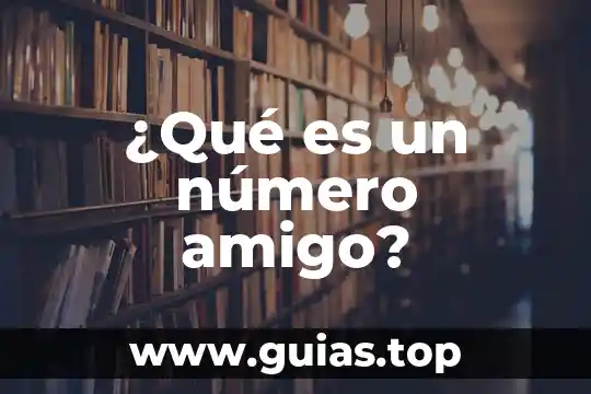 Que es el amigo web de six flags 3 ¿Qué es un número amigo?