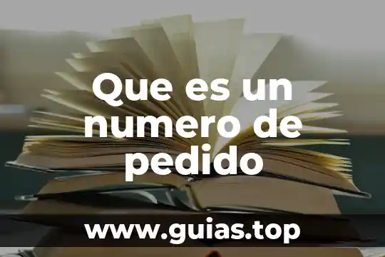 Número de sic que es 4 Que es un numero de pedido