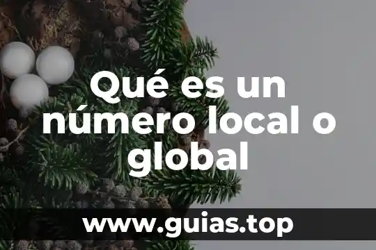 Que es la radiacion global del sol 7 Qué es un número local o global