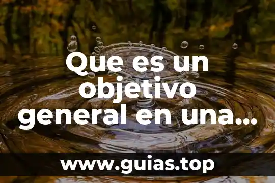 Qué es la escala general de los sonidos 7 Que es un objetivo general en una tesis