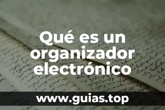 Qué es un organizador gráfico y cuántos tipos existen 6 Qué es un organizador electrónico