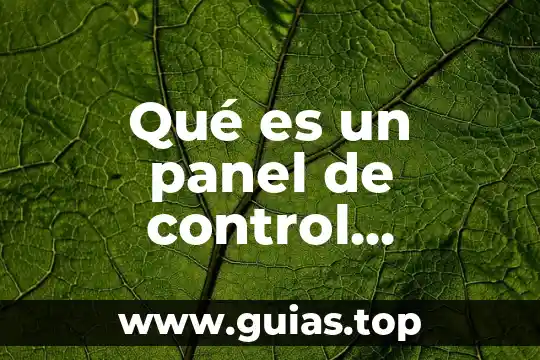 Qué es un panel de control eléctrico y sus partes