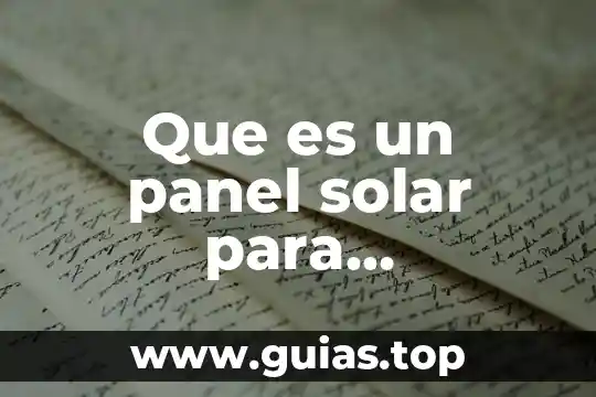Que es un panel solar para diapositiva