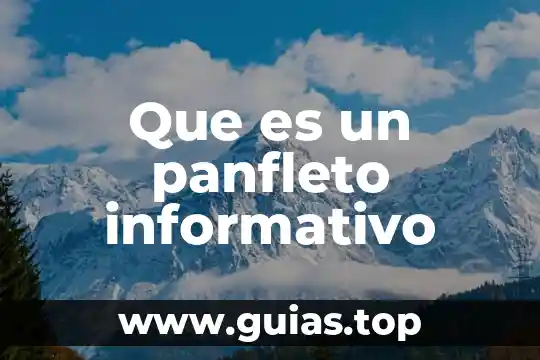 Que es un articulo informativo ciencias de la comunicacion 5 Que es un panfleto informativo
