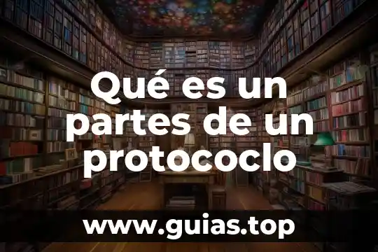Que es el libro y sus partes y tipos 7 Qué es un partes de un protococlo