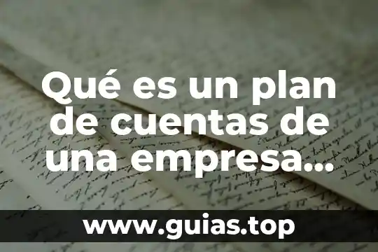 Que es el plan unico 5 Qué es un plan de cuentas de una empresa industrial