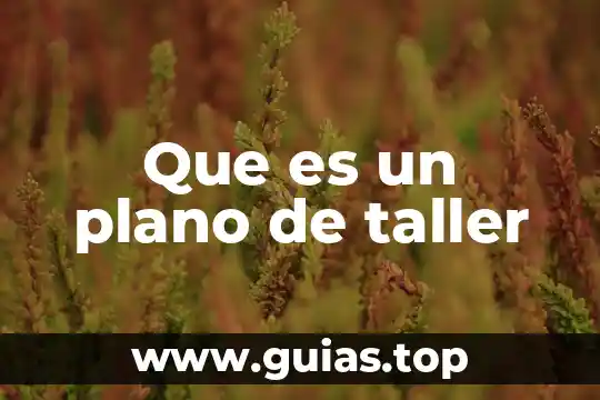 Que es plotear un plano 7 Que es un plano de taller