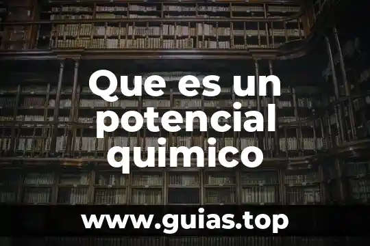 Que es el alico quimico 5 Que es un potencial quimico