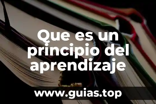 Que es facibilidad de aprendizaje de un software 4 Que es un principio del aprendizaje