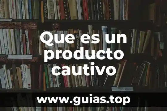 Qué es saber concepto 3 Que es un producto cautivo