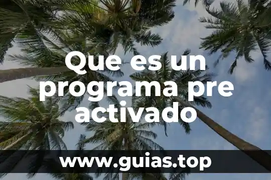 Lodo activado que es 7 Que es un programa pre activado