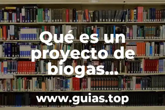 Que es un proyecto y como se elabora en español 8 Qué es un proyecto de biogas definición