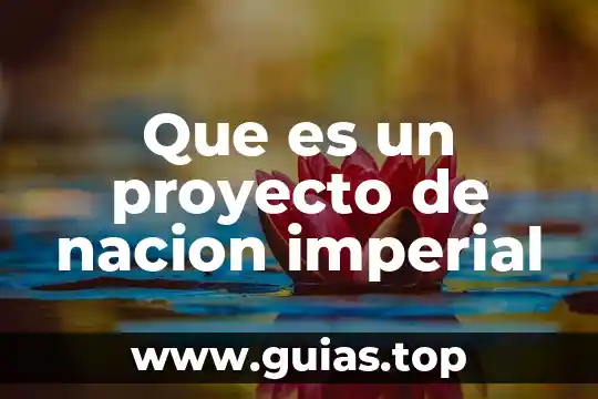 Que es ser servidor de la nacion 4 Que es un proyecto de nacion imperial