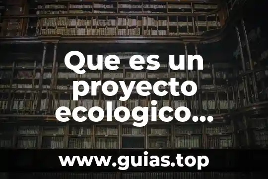 Ejemplos que es infraestructura 8 Que es un proyecto ecologico ejemplos