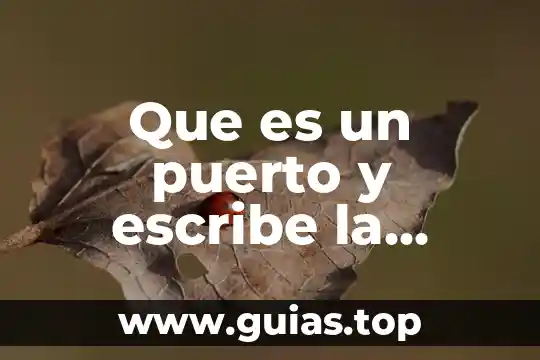 Que es una figura compuesta definicion 8 Que es un puerto y escribe la definicion