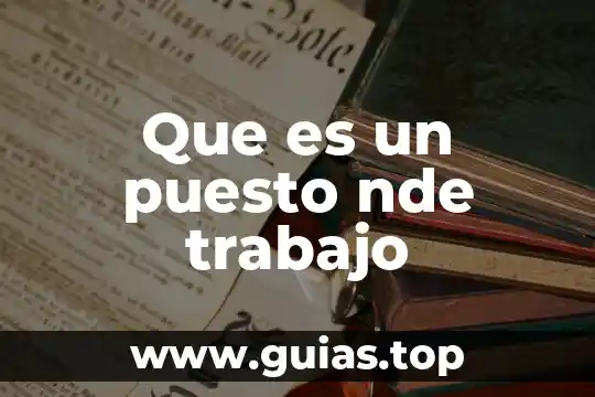 Dinero puesto en una cuenta bancaria que es 7 Que es un puesto nde trabajo