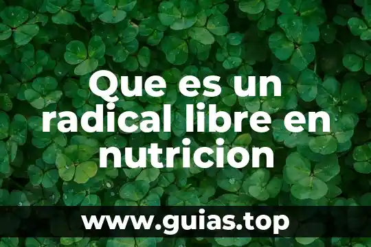 Que es la realidad primaria radical y fundamental 7 Que es un radical libre en nutricion