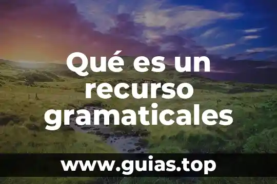 Que es un recurso acuicola 6 Qué es un recurso gramaticales