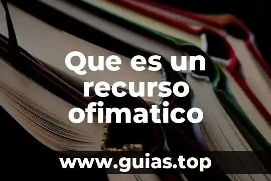 Que es un recurso acuicola 8 Que es un recurso ofimatico