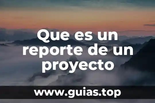 Qué es estandarización psicología 6 Que es un reporte de un proyecto