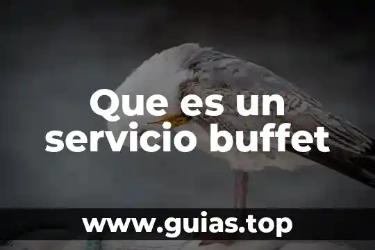 Que es un servicio buffet
