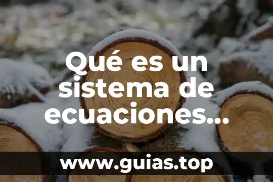¿Qué es representación gráfica de un sistema de ecuaciones? 4 Qué es un sistema de ecuaciones diferenciales no homogénea