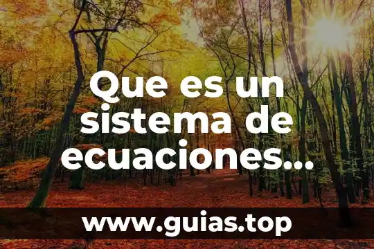 Que es un capacitor y sus ecuaciones y tipos 4 Que es un sistema de ecuaciones lineales con dos variables