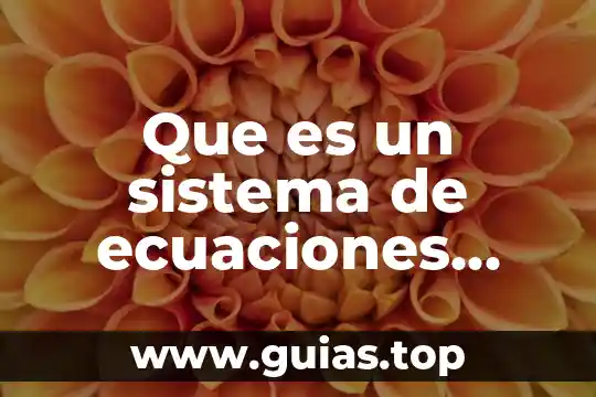¿Qué es representación gráfica de un sistema de ecuaciones? 8 Que es un sistema de ecuaciones lineales y como graficarlas