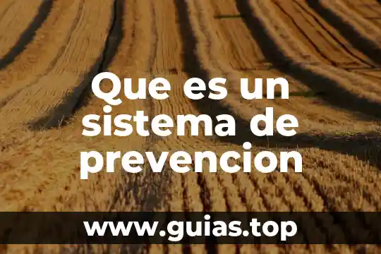 Programa de prevencion de accidentes que es 8 Que es un sistema de prevencion
