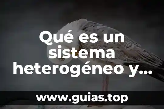 Qué es un sistema colgante 6 Qué es un sistema heterogéneo y homogéneo