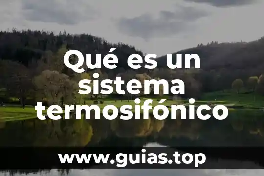 Qué es un sistema termosifónico