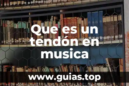 Que es un bpm musica 3 Que es un tendón en musica