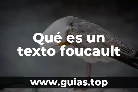 Qué es un autor Foucault número de páginas 3 Qué es un texto foucault